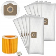 10x TAŠKY + FILTER PRE KARCHER WD3 MV3 200 SE4001 10x TAŠKY + FILTER PRE KARCHER WD3 MV3 200 SE4001