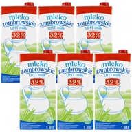 Mlekpol UHT mlieko zo Zambrówa 3,2% 6x 1 l