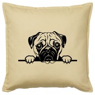 MOPS MOPS PES DOG DOG darček k vankúšu MOPS MOPS PES DOG DOG darček k vankúšu