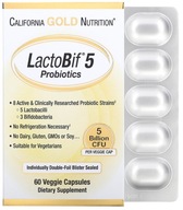 California GOLD nutričné ​​probiotiká LactoBif 5 miliónov
