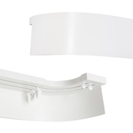 Záclonová tyč z PVC, 3 dráhy + oblúk, DĹŽKA 226 CM, poťah 9 cm Záclonová tyč z PVC, 3 dráhy + oblúk, DĹŽKA 226 CM, poťah 9 cm