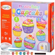 Magnety na chladničku DIY muffiny Cupcakes DIY kreatívna sada magnetov