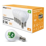 6x E14 G45 LED žiarovka 3W=25W 260lm 3 FARBY Energeticky úsporná LED BERGE 6x E14 G45 LED žiarovka 3W=25W 260lm 3 FARBY Energeticky úsporná LED BERGE