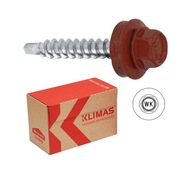 Farmárske skrutky d/d 4,8x35mm RAL 3009 250 ks. KLÍMY Farmárske skrutky d/d 4,8x35mm RAL 3009 250 ks. KLÍMY