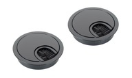 2 x ČIERNY KOVOVÝ KÁBLOVÝ PRÍVOD, priemer 60 mm 2 x ČIERNY KOVOVÝ KÁBLOVÝ PRÍVOD, priemer 60 mm