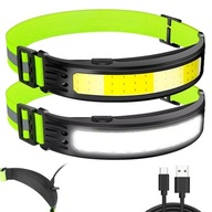 VÝKONNÁ COB LED HLAVOVÁ LAMPA SENZOR POHYBU USB TURISTICKÁ HLAVOVÁ LAMPA VÝKONNÁ COB LED HLAVOVÁ LAMPA SENZOR POHYBU USB TURISTICKÁ HLAVOVÁ LAMPA