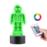 Stolná lampa Roblox 16 farieb LED PLEXIDO Stolná lampa Roblox 16 farieb LED PLEXIDO