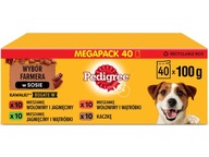 PEDIGREE Zmes príchutí krmiva pre psov (40 x 100 g)