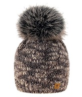 TEPLÁ ZIMNÁ ČIAPKA Woolk Marina pompom a fleece TEPLÁ ZIMNÁ ČIAPKA Woolk Marina pompom a fleece