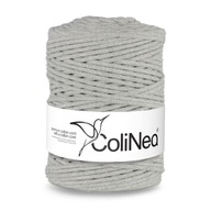 Colinea String sa prepletala pre makramu 100% bavlnu, 3 mm 200 m, svetlo šedá Colinea String sa prepletala pre makramu 100% bavlnu, 3 mm 200 m, svetlo šedá