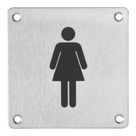 Signalizačná doska 100x100 mm WC - Dámska Signalizačná doska 100x100 mm WC - Dámska