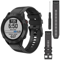 Garmin Fenix 5 22 mm | Silikónový remienok | čierna Garmin Fenix 5 22 mm | Silikónový remienok | čierna