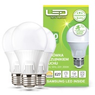 3x LED žiarovka 9W Twilight pohybový senzor TEP 3x LED žiarovka 9W Twilight pohybový senzor TEP