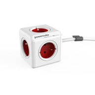 POWER CUBE 5gn predlžovací kábel 1,5m červené zásuvky POWER CUBE 5gn predlžovací kábel 1,5m červené zásuvky