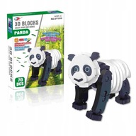 MEDVEĎ PANDA MÄKKÉ PENOVÉ BLOKY 3D PUZZLE 70 EL MEDVEĎ PANDA MÄKKÉ PENOVÉ BLOKY 3D PUZZLE 70 EL
