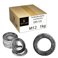 PODLOŽKA PLOCHÁ M12 KRUHÁ DIN 125 POZINKOVANÁ 1 KG PODLOŽKA PLOCHÁ M12 KRUHÁ DIN 125 POZINKOVANÁ 1 KG
