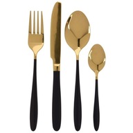 Súprava príborov BLACK GOLD CUTLERY oceľová súprava