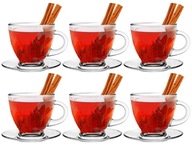 Šálky na kávu, čajové poháre, 230 ml + podšálky Šálky na kávu, čajové poháre, 230 ml + podšálky