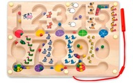 HRAČKY PRE DETI MONTESSORI PUZZLE MAGNETICKÝ LABYRINT ČÍSLA 0-9 HRAČKY PRE DETI MONTESSORI PUZZLE MAGNETICKÝ LABYRINT ČÍSLA 0-9