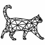 Geometrický obraz Mačka 40x32cm PRELATÉ 3D DEKORÁCIE