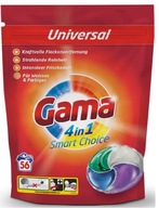 Pracie kapsule Gama pre farby a čiernu 4v1 Smart Choice 60 ks. Pracie kapsule Gama pre farby a čiernu 4v1 Smart Choice 60 ks.