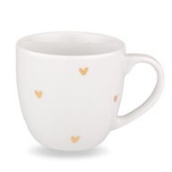 300 ml hrnčeka - Zlaté srdcia 300 ml hrnčeka - Zlaté srdcia