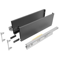 VERTEX PUSH EMUCA zásuvka antracitová vysoká L-350mm H-178 plnovýsuv 40kg VERTEX PUSH EMUCA zásuvka antracitová vysoká L-350mm H-178 plnovýsuv 40kg