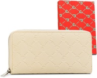 Módna dámska kožená peňaženka na zips Pierre Cardin
