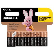 60x Duracell Alkaline AAA / R3 batérie 5x12ks