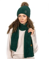 ALPACA Set dámska čiapka šál Teplý set dlhý šál na fľaše