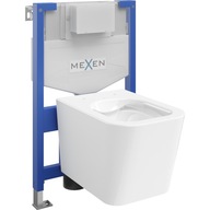 WC súprava Mexen, rám s misou Teo, biela