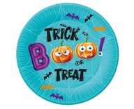 Papierové taniere Halloween tekvice 18 cm 6 ks.