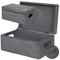 Drevený box s ušami, drevený box 30x20 s EKO vekom Drevený box s ušami, drevený box 30x20 s EKO vekom