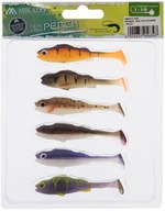 6x Mikado RIPPER guma REAL FISH MIX farieb 6,5 cm