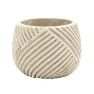 STRIPES poťah Ø10cm, béžový kvetináč s diagonálnymi pruhmi STRIPES poťah Ø10cm, béžový kvetináč s diagonálnymi pruhmi