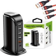 RÝCHLE NABÍJACIA STANICA Quick Charge QC 3.0 NABÍJAČKA 5xUSB 1x USB-C RÝCHLE NABÍJACIA STANICA Quick Charge QC 3.0 NABÍJAČKA 5xUSB 1x USB-C