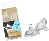 Vsuvka Tommee Tippee 3m+ s 2X stredným prietokom Vsuvka Tommee Tippee 3m+ s 2X stredným prietokom