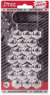 KRYTY ZÁSUVKOV Skrutiek kolies, chrómové čapy, 17MM KRYTY ZÁSUVKOV Skrutiek kolies, chrómové čapy, 17MM