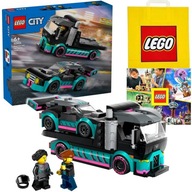 LEGO CITY 60406 ZÁVODNÉ AUTO A NÁKLADNÉ VOZIDLO + taška + katalóg LEGO CITY 60406 ZÁVODNÉ AUTO A NÁKLADNÉ VOZIDLO + taška + katalóg