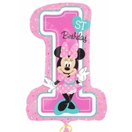 FÓLIOVÝ BALÓN ČÍSLO 1 MINNIE MOUSE RUŽOVÁ FÓLIOVÝ BALÓN ČÍSLO 1 MINNIE MOUSE RUŽOVÁ
