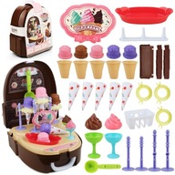 WOOPIE Little Chef Set Zmrzlina Obchod v batohu 36 ks.