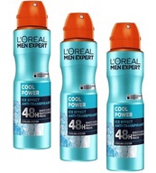 3x Loreal Men Expert deodorant v spreji Cool Power 48H 150 ml 3x Loreal Men Expert deodorant v spreji Cool Power 48H 150 ml