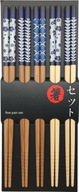 PREMIUM sada sushi paličiek, modré vzory, 22,5 cm PREMIUM sada sushi paličiek, modré vzory, 22,5 cm