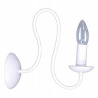Štýlová biela jednostenná lampa bez tienidla