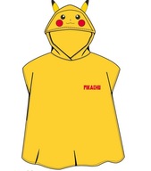 POKEMON PLÁŽOVÁ osuška PONČO S KAPUCNOU, BAVLNA PIKACHU POKEMON PLÁŽOVÁ osuška PONČO S KAPUCNOU, BAVLNA PIKACHU