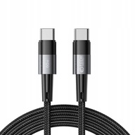 RÝCHLY KÁBEL USB-C TYP-C PD-60W 200CM 3A - Opletený RÝCHLY KÁBEL USB-C TYP-C PD-60W 200CM 3A - Opletený