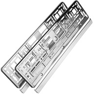 Rámy na dosky, metalický strieborný lesk, 2 ks Rámy na dosky, metalický strieborný lesk, 2 ks