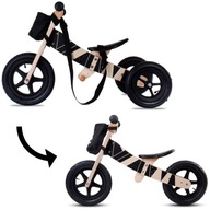 Drevený balančný bicykel pre 2-ročné deti 2v1 Twist