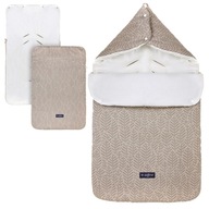 Zaffiro Spací vak pre detskú autosedačku 5 v 1, Cotton Beige Leaves Zaffiro Spací vak pre detskú autosedačku 5 v 1, Cotton Beige Leaves