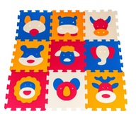 penová edukačná podložka pre deti puzzle ZVIERATKA 9 ks. penová edukačná podložka pre deti puzzle ZVIERATKA 9 ks.